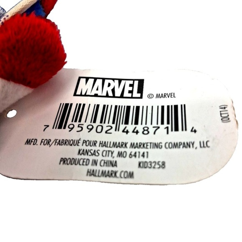 Hallmark Itty Bittys Cpt. America 2014 Version Marvel‎ Avengers Plush Toy (NWT) - Picture 3 of 4